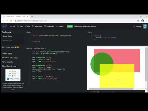 JavaScript & Canvas : Transparent Fills