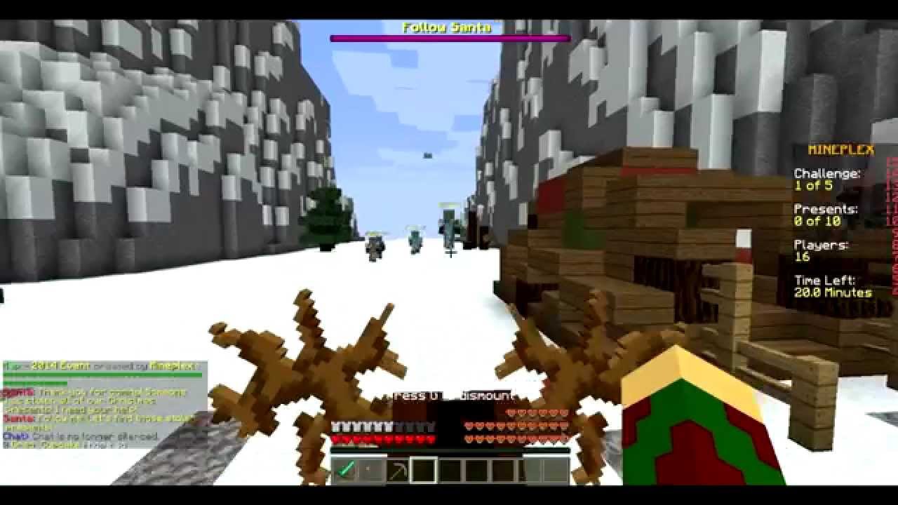 Minecraft Mini Game Christmas Chaos W/Firends: Hacker Saves Christmas