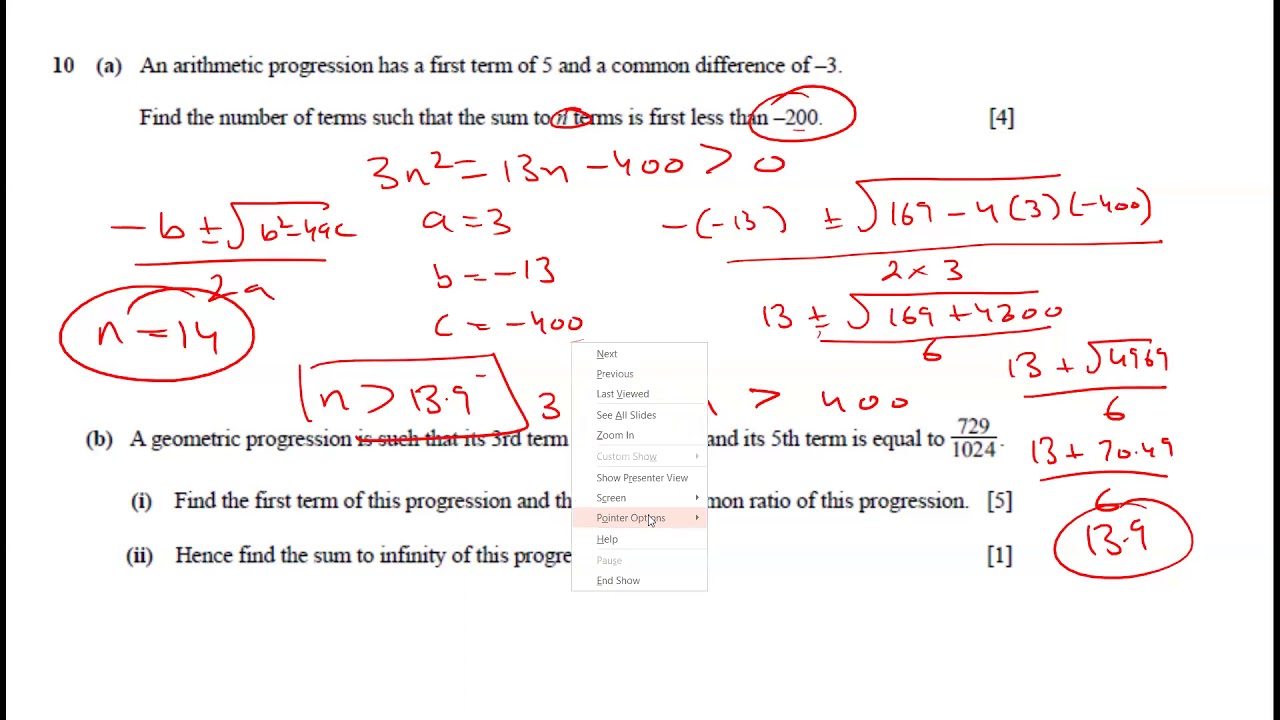 Add Maths Specimen Paper 1 2020 Q 10 YouTube Add maths specimen paper 1 2020 q 10 youtube