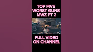 TOP FIVE WORST GUNS/LOADOUTS IN MODERN WARFARE ZOMBIES #callofduty #gaming #mwz