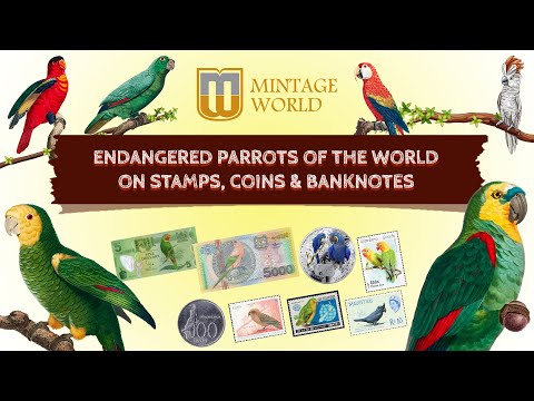 ENDANGERED PARROTS OF THE WORLD ON STAMPS, COINS&amp; BANKNOTES - A BOOK BY SUSHILKUMAR AGRAWAL