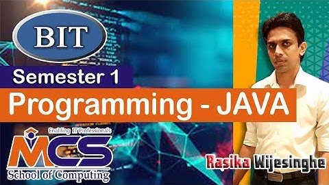 BIT   Semester1  Programming  Lesson 2   Part 02