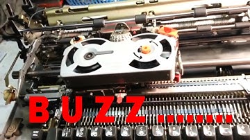 IBM Selectric Typewriter Buzz Noise Repair