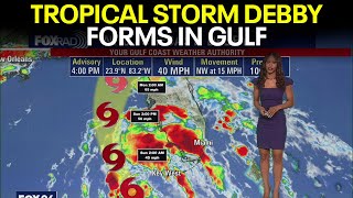 Tropical update: Tropical Storm Debby forms in Gulf of Mexico, forecast to become hurricane