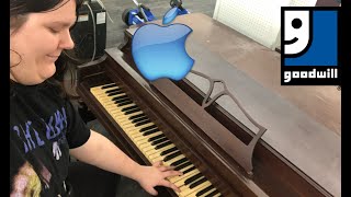 iOS Blues ringtone on a Goodwill piano