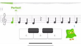 DUOLINGO Music! Learn to play piano on your phone 🎶 Cuteek 💚