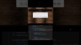 Real-Time Keyboard Input Tracker with Vowel and Alphabet Counter #shorts #coding #javascript