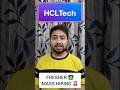 HCL Tech is mass hiring for Freshers | Apply Link in Description and Comment