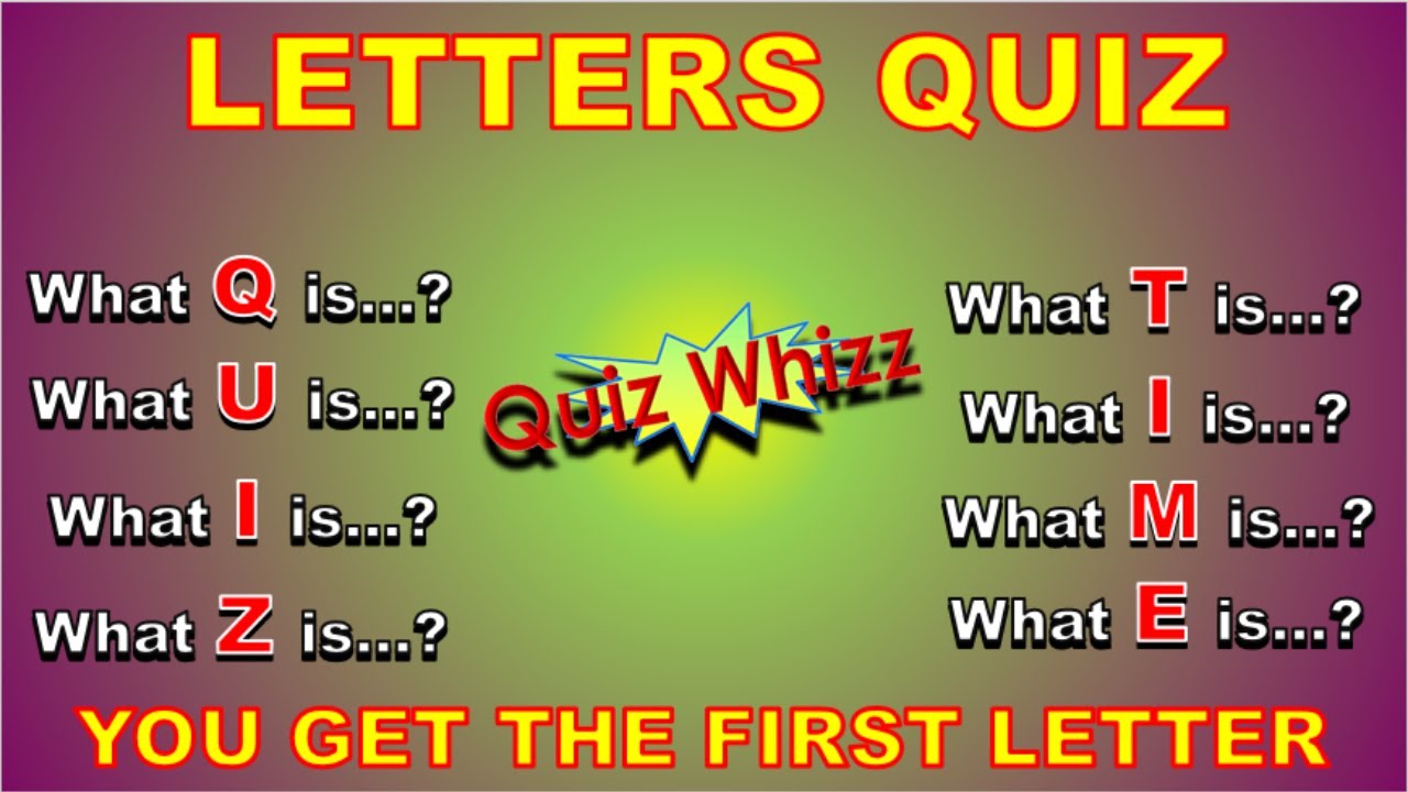 (5)YOU'LL ENJOY THIS QUIZ! BLOCKBUSTERS FIRST LETTER QUIZ MIXED/GENERAL