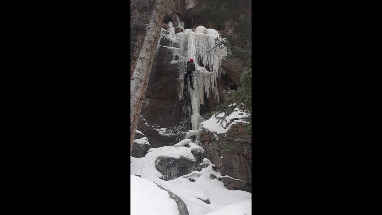 Weekend Whipper Two Ice Climbing Lead Falls, BacktoBack YouTube