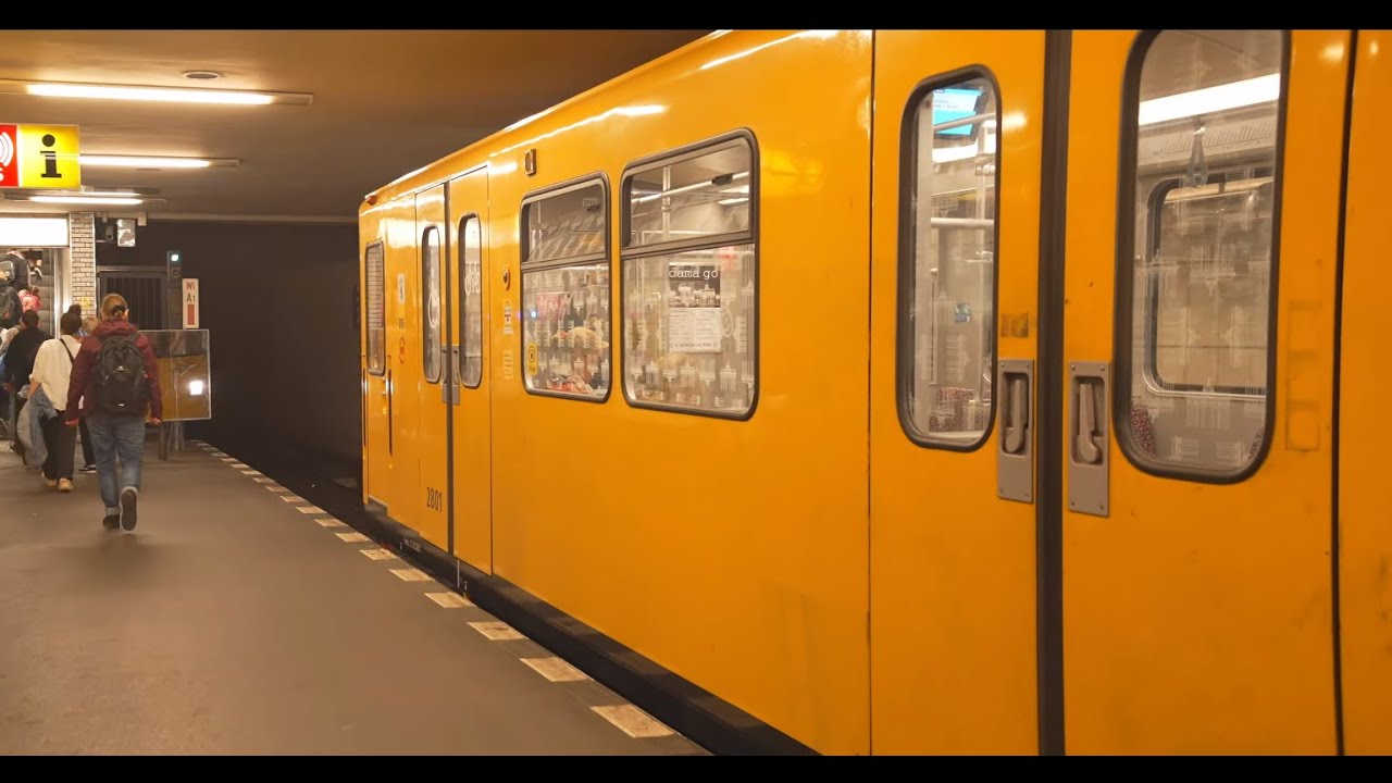 Germany, Berlin, U-Bahn ride from Alt-Tempelhof to Westphalweg