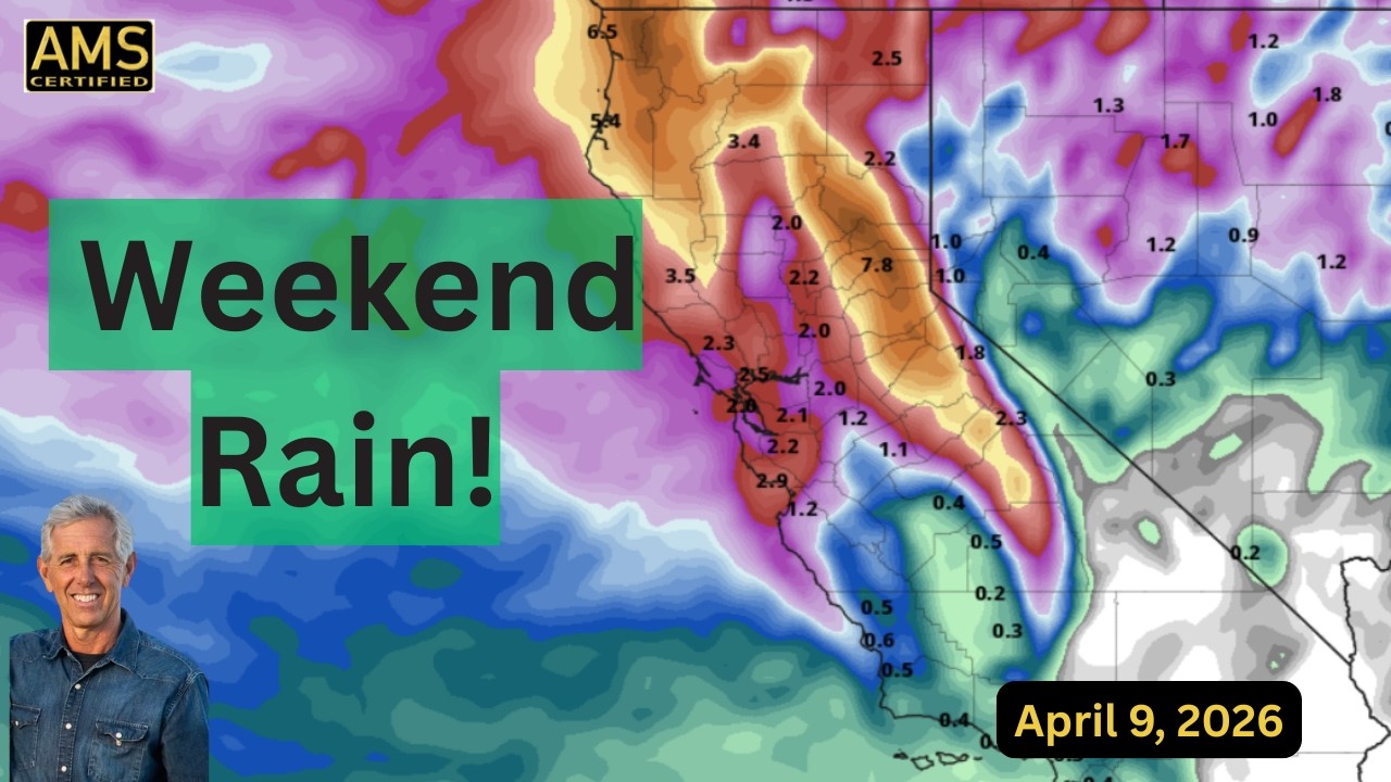 Big Weekend Storm for California: Significant Rain & Sierra Snow - YouTube