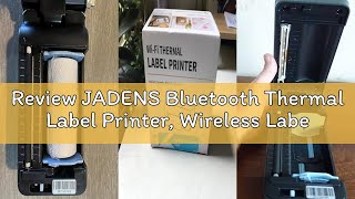 Review JADENS Bluetooth Thermal Label Printer, Wireless Label Printer with Built-in Paper Bin, Compa