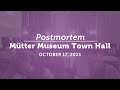 Postmortem Project Town Hall | October 17, 2023