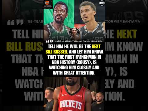 Bob Cousy Passing The Torch To Victor Wembanyama Is Pure NBA Royalty! 😭💀 #shorts #VictorWembanyama
