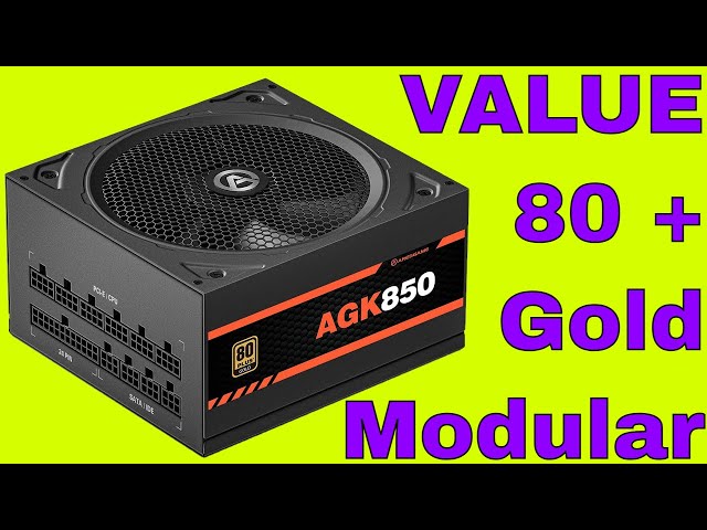 Alimentation 850W Semi-modulaire 80+ Gold PSU (ARESGAME, AGS850)