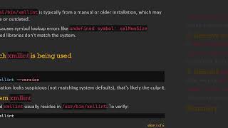 Fixing xmllint: undefined symbol: xmlMemSize Error When Compiling webkitgtk on Ubuntu 24.04