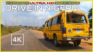4K ultra HD drive  NIGERIA - 2 hours and half immersive drive in AFRICA  - LAGOS to IBADAN full trip