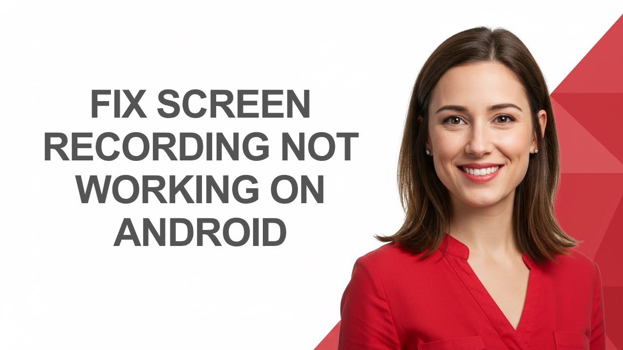 Fix Screen Recording Not Working On Android - AshleyHowTo - YouTube