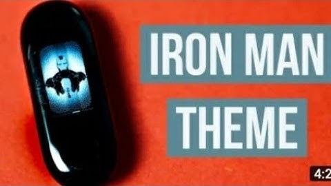 how we install iron man theme on mi band 3 step by step