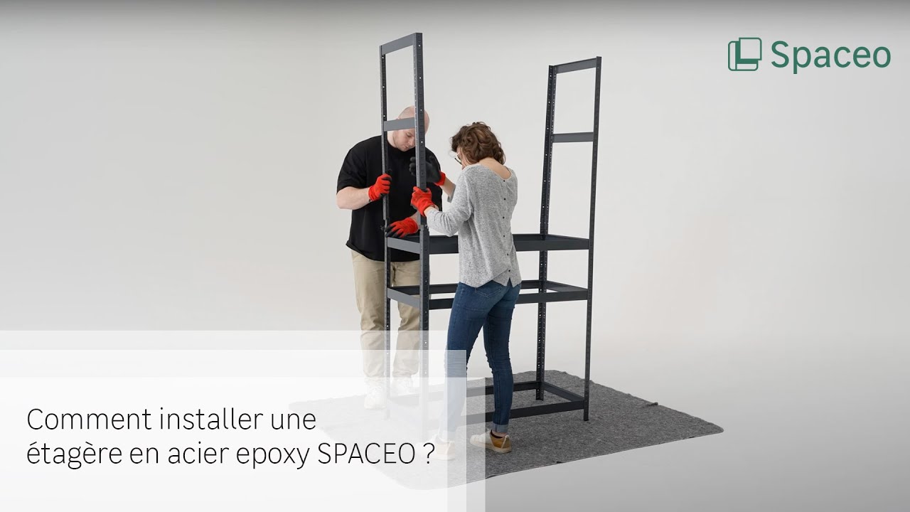 🔨 TUTO Comment installer une étagère en acier epoxy SPACEO ? YouTube — free download