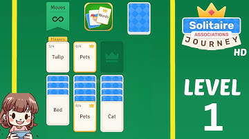 Solitaire Associations Level 1 Solution Walkthrough