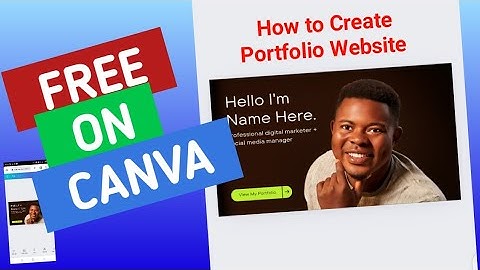 How to Create a Stunning Portfolio Website on Canva for Free | Step-by-Step Guide