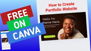 How to Create a Stunning Portfolio Website on Canva for Free | Step-by-Step Guide