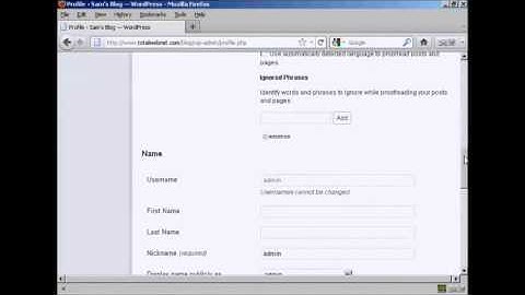 Change Your Login Password Through Wordpress Admin