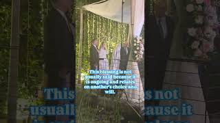 Special blessing in a Jewish wedding! #blessing #mazaltov #judaism #jewish #wedding