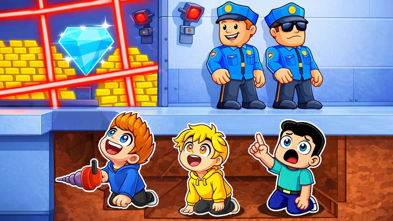 KOPIĘ TAJNY TUNEL ABY OKRAŚĆ BANK w Roblox!