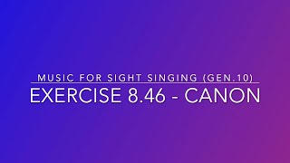 Exercise 8.46 - Music for Sight Singing