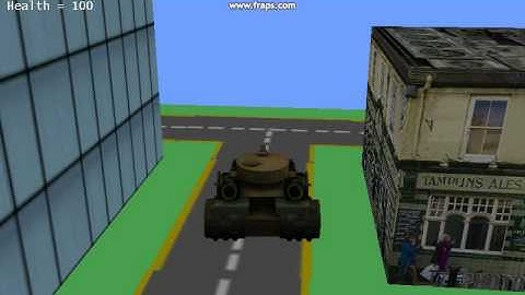 3D XNA Tank Game.(Movement, First Person, Third Person)