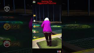Ranking The Biggest Golf Fails Ever 😂⛳ #golf #fails #ranking #viral #shorts