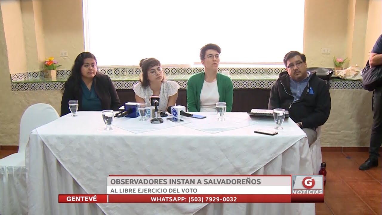 Observadores instan a Salvadoreños a libre ejercicio del voto newspaper mockup