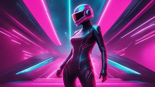 Silhouette in the Neon Drift