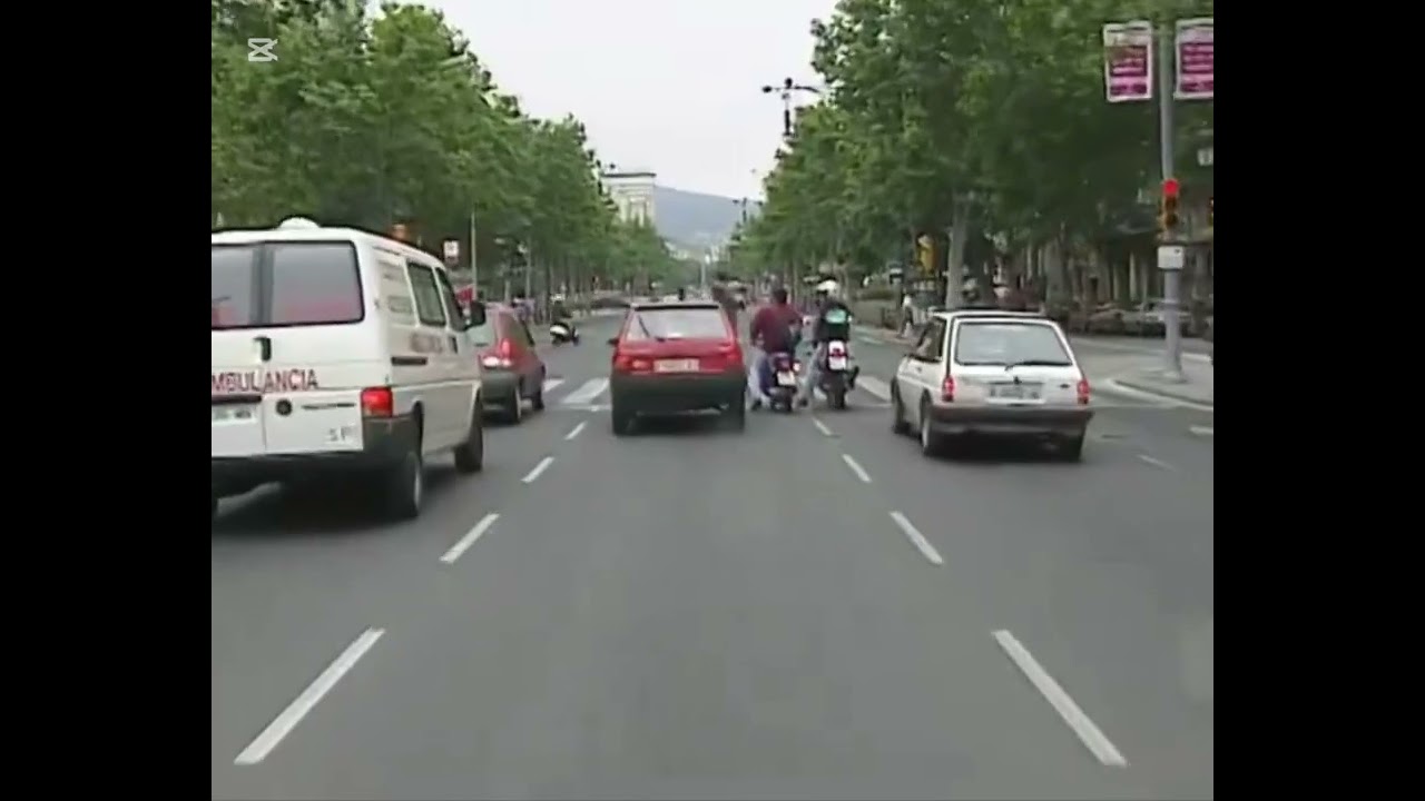 Un paseo en coche por #barcelona en 1992