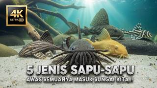 5 JENIS IKAN SAPU SAPU: JANGAN SAMPAI MASUK EKOSISTEM PERAIRAN KITA | ANCAMAN INVASI IKAN SAPU SAPU
