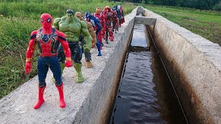 SUPERHERO AVENGERS, HULK SMASH VS IRON SPIDERMAN VS IRON MAN, VENOM, CAPTAIN AMERICA