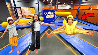 شفا تحدي جمباز في ترامبولين  Trampoline Park Challenge