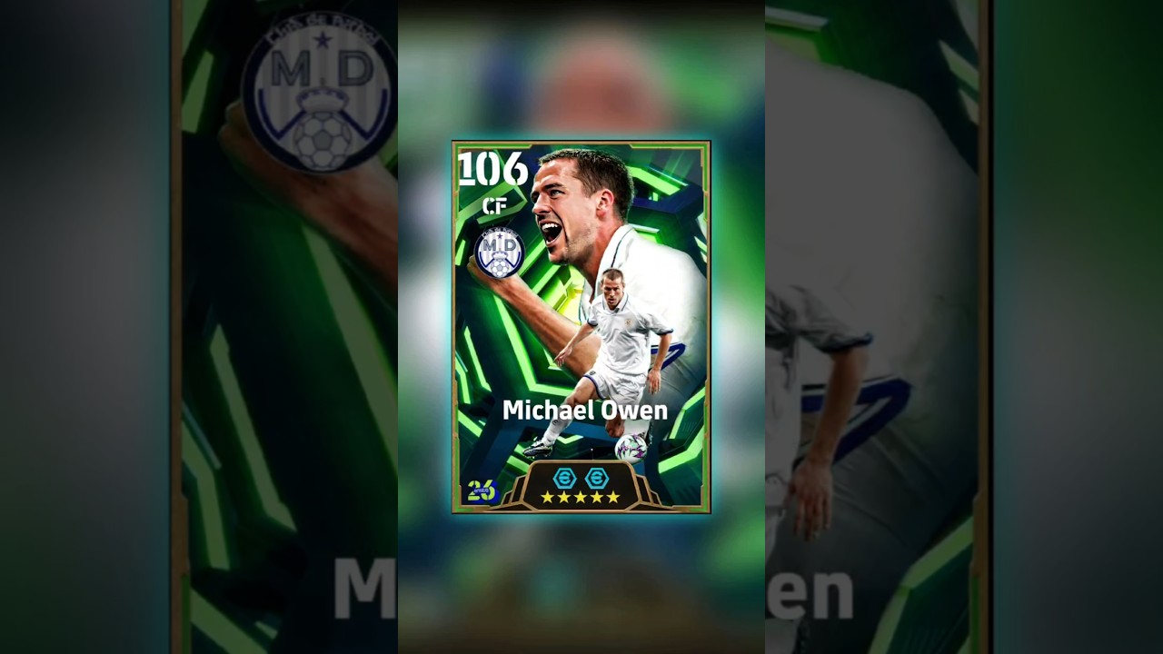 Best Training Guide To 106 Rated Michael Owen In eFootball 2026 Mobile | 