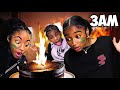 Baking a cake with theariibabyy itsseraphsworld wtosquad at 3am