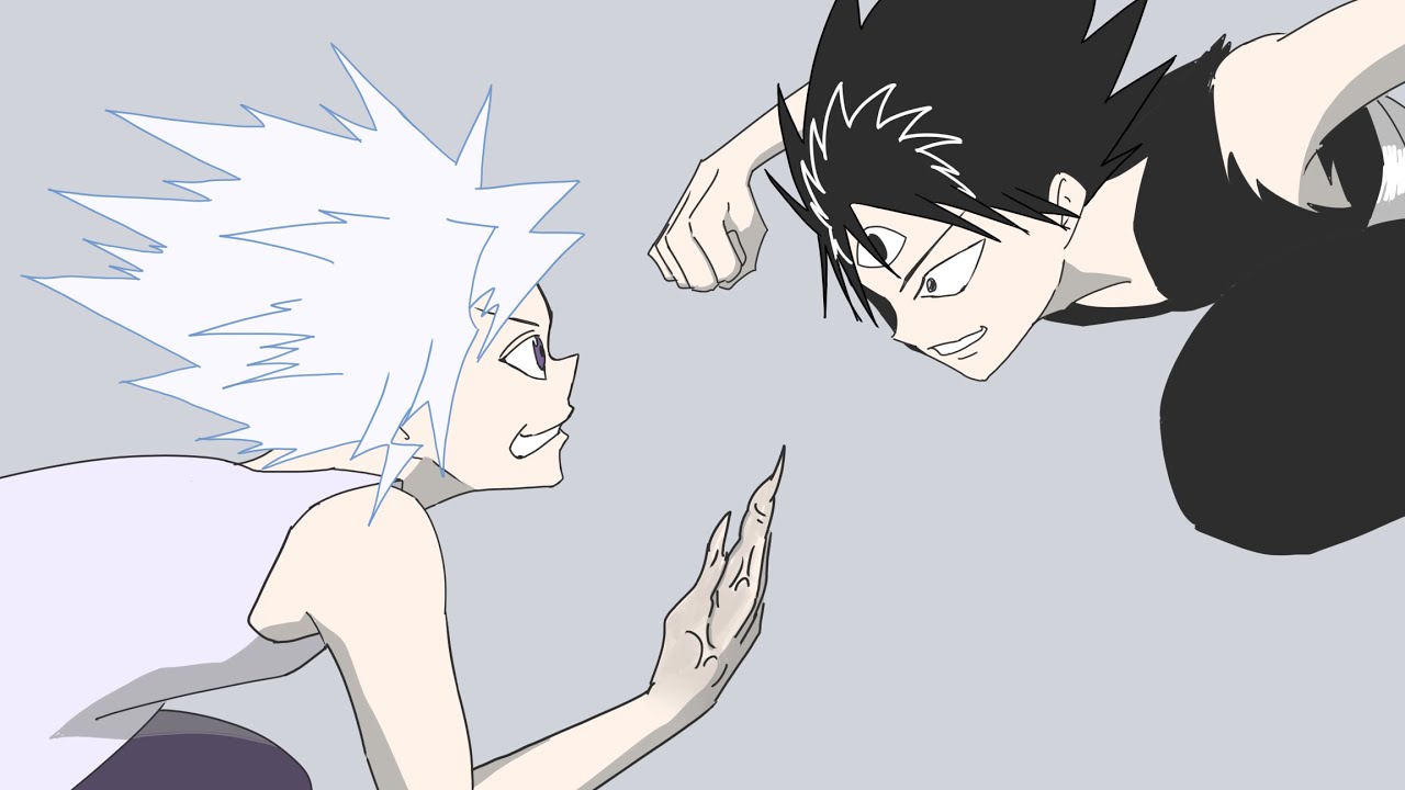 キルアvs飛影 Hunter Hunter 幽遊白書 Youtube