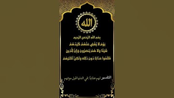 سبحان الله عما يشركون.. تلاوة خاشعة من سورة الطور (39-49) للشيخ ياسر سلامة