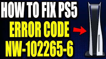How To Fix PS5 Error Code NW-102265-6 "Unable to connect to the server" PS5 Error Code Easy Fix