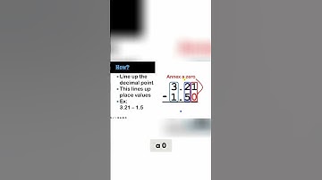 Mastering Decimal Subtraction - Annexing 0 for Accurate Results