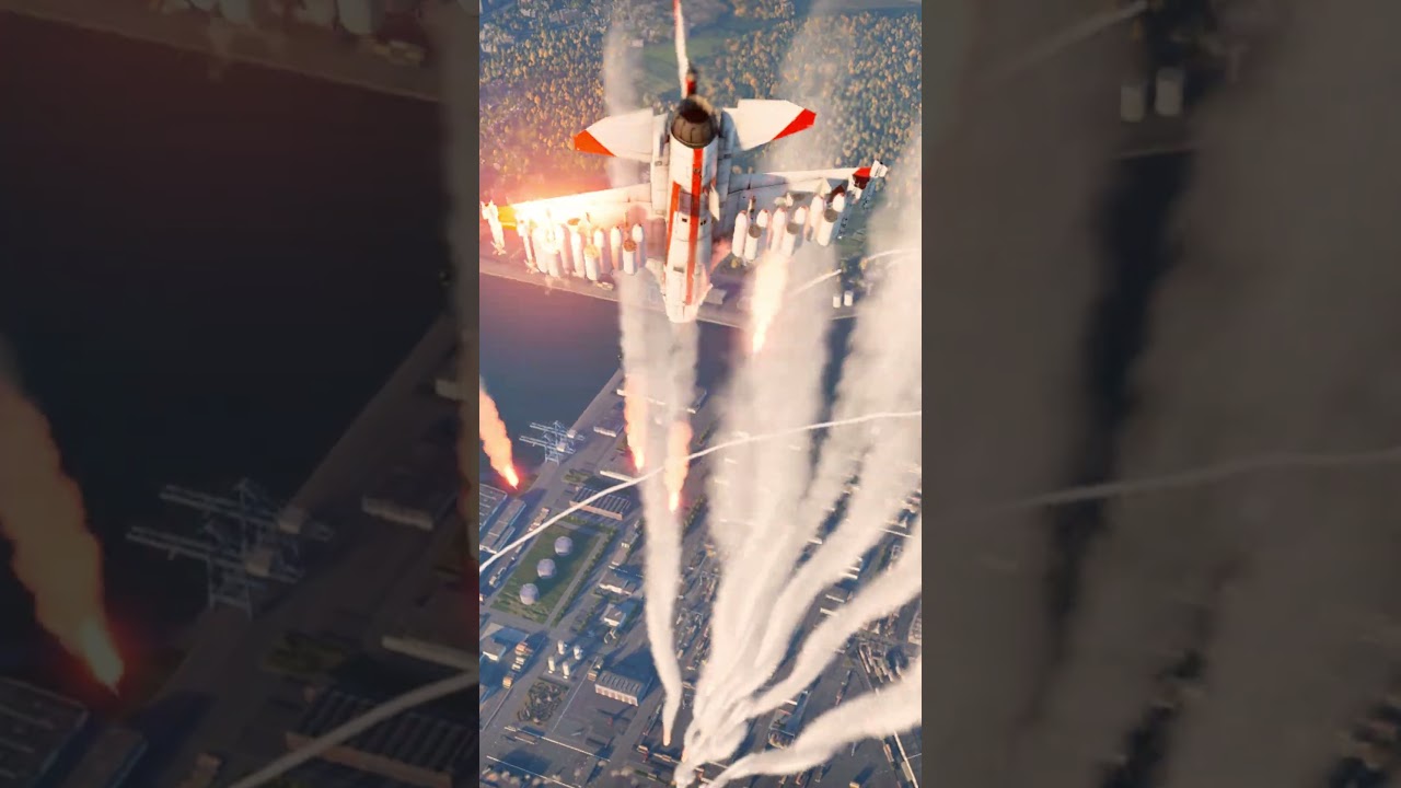 F 16 Fighting Falcon Unleashes a Full Bomb Rain That Dominates the Battlefield!