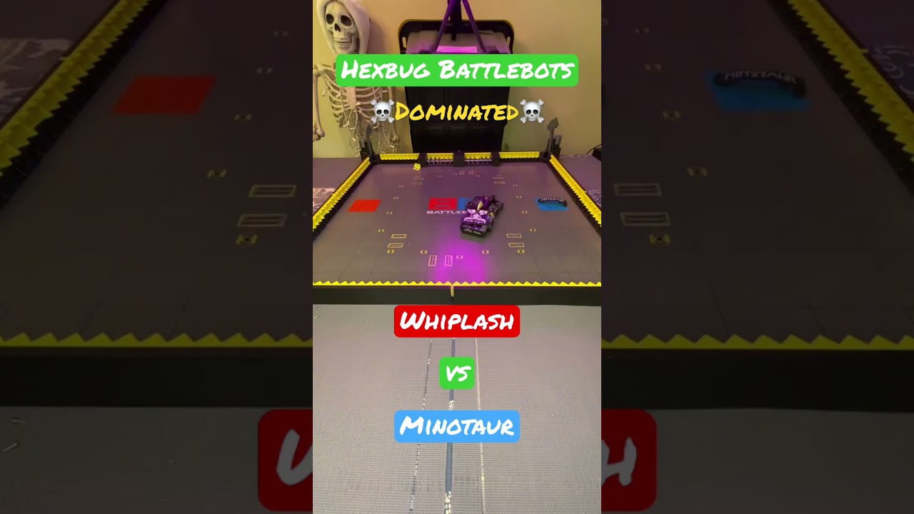 Whiplash vs Minotaur  ☠️Dominated☠️  Hexbug Battlebots  