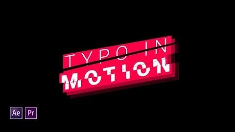 Typo In Motion | After Effects Template #AfterEffectsTemplate #Videohive
