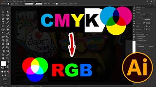 How to Change Document Color Mode CMYK to RGB Color in illustrator
